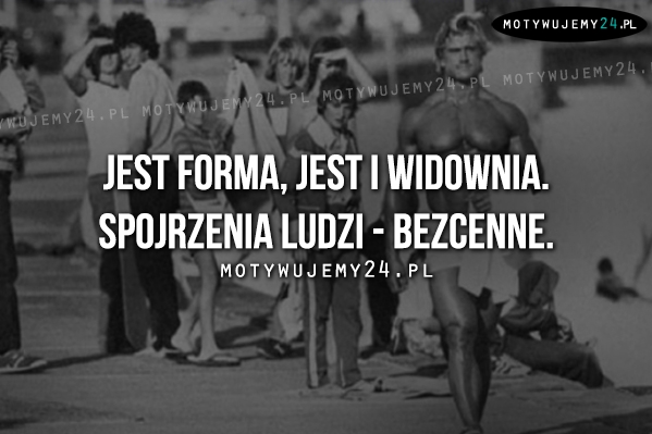 Jest forma, jest i widownia.