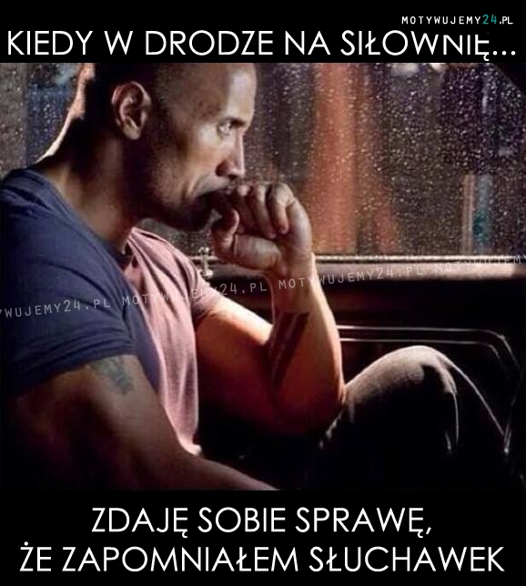 Kiedy w drodze na siłownię...