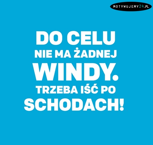 Do celu nie ma żadnej windy...