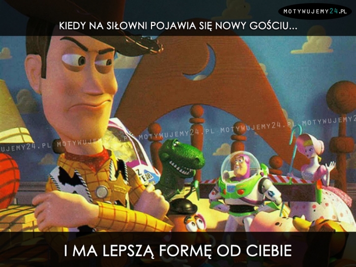 Kiedy na siłowni pojawia się nowy gościu...