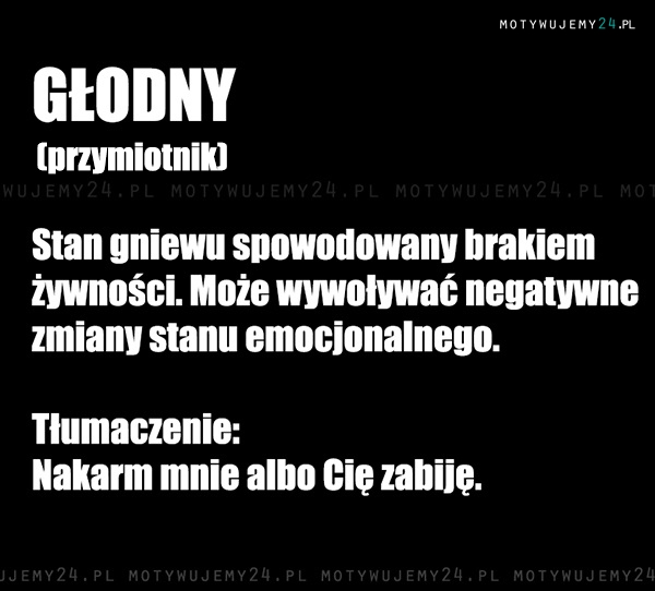 Definicja głodu wg trenującego...