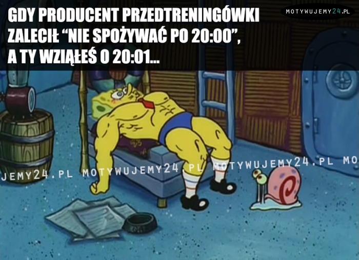 Gdy producent przedtreningówki zalecił...