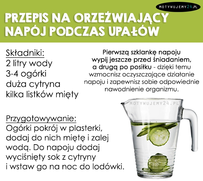 Orzeźwiający napój na upalne dni