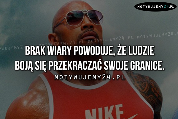 Brak wiary powoduje, że ludzie..