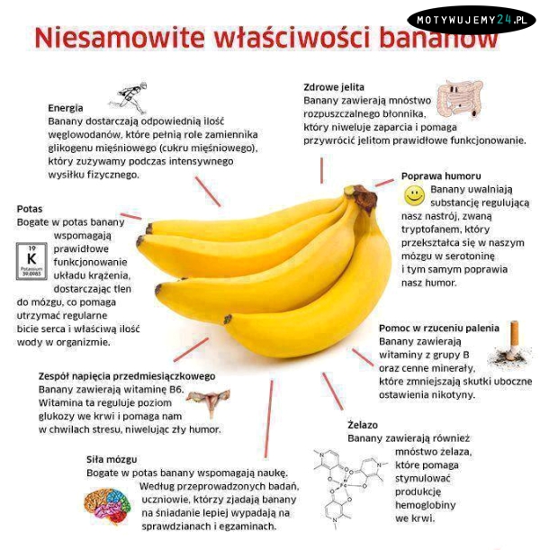 Zalety bananów