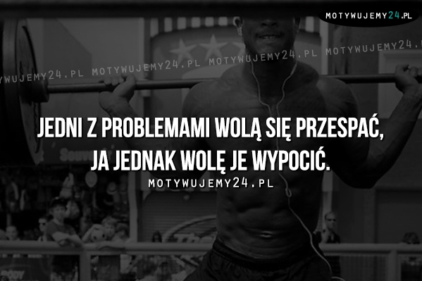 Jedni z problemami wolą się przespać..