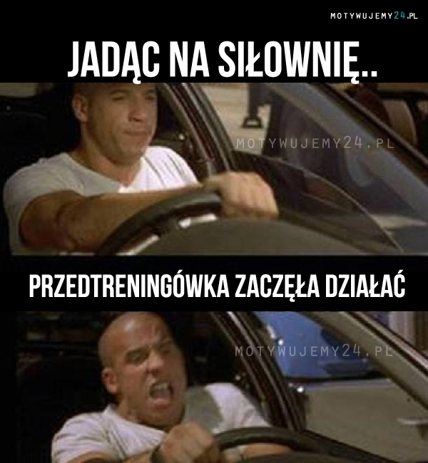 Jadąc na siłownię..