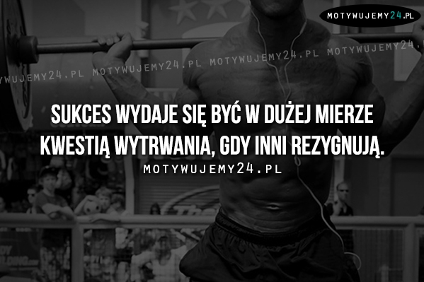 Sukces wydaje się być w dużej mierze..