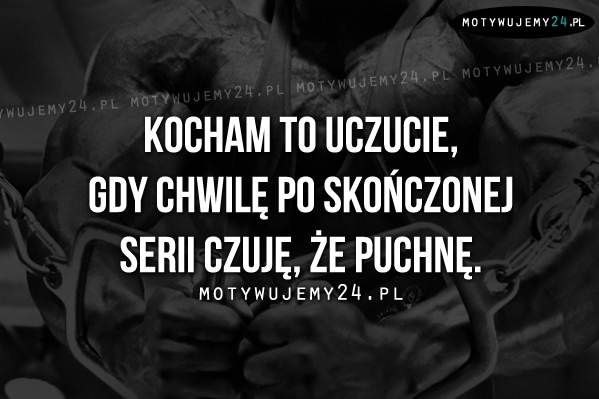 Kocham to uczucie, gdy chwilę po..