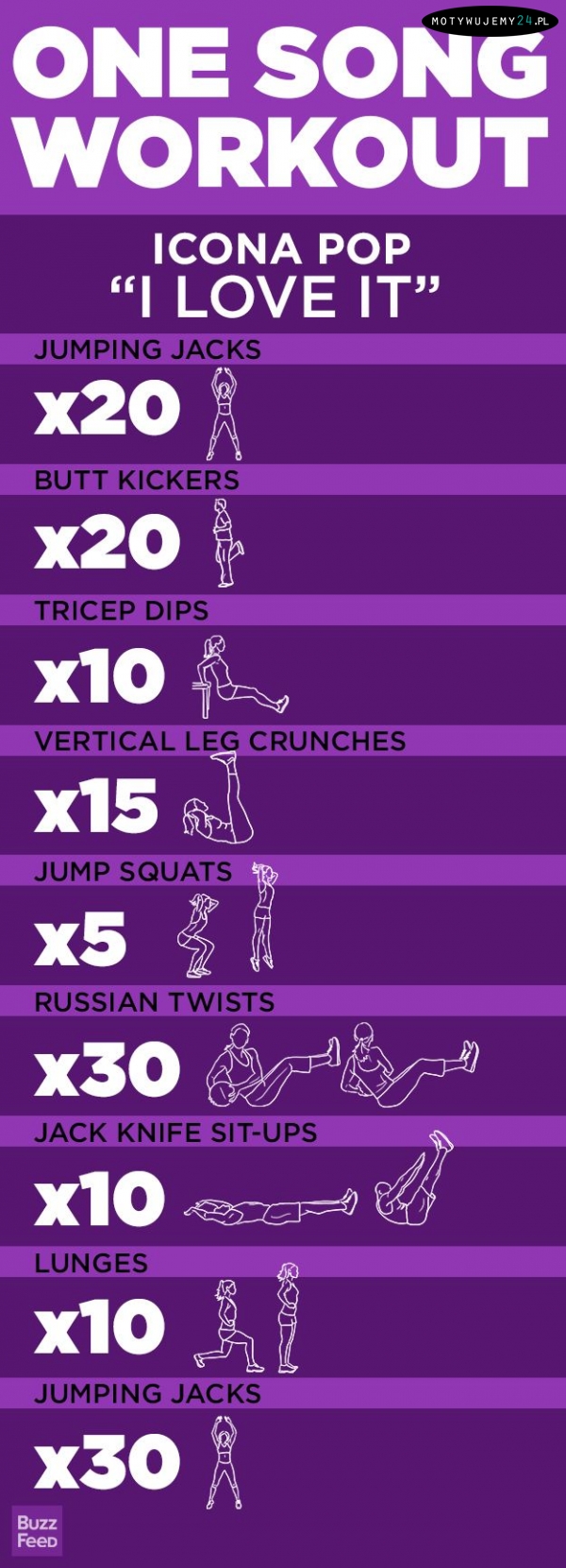 1 song workout