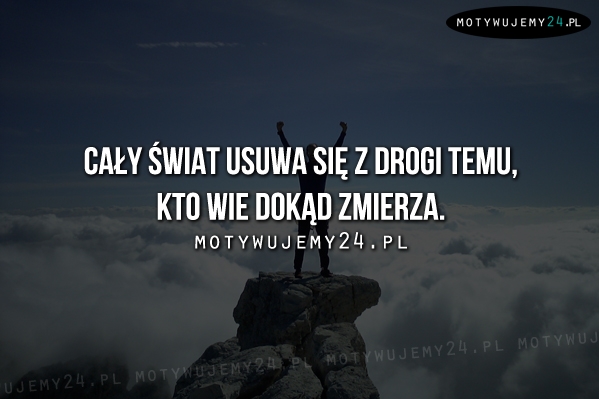 Cały świat usuwa się z drogi temu...