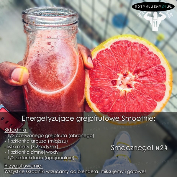 Energetyzujące grejpfrutowe smoothie