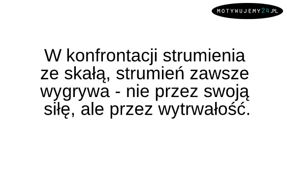 Bądź wytrwały...