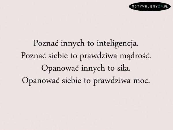 Poznać innych...