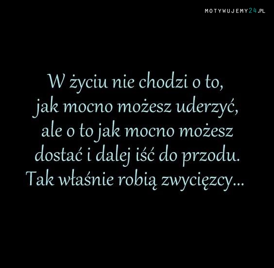 W życiu...