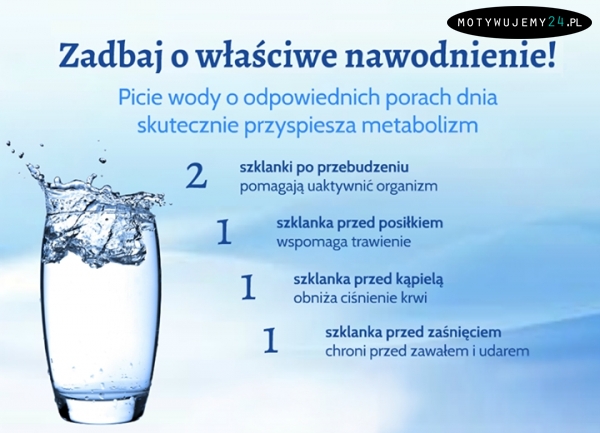 Zadbaj o odpowiednie nawodnienie