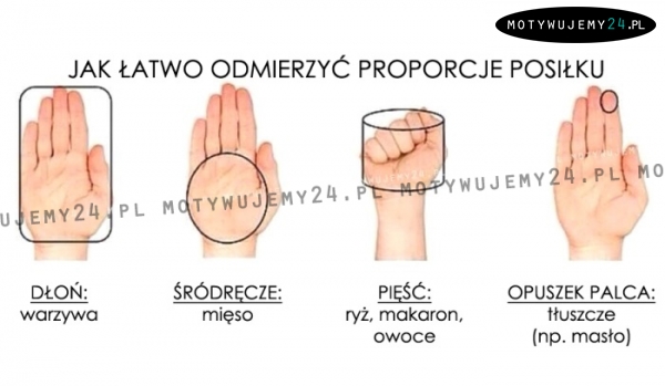 Odmierzamy proporcje posiłku